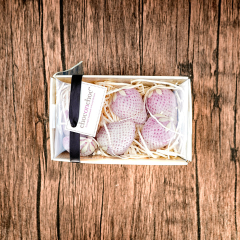 White Chocolate Strawberry Punnet Gift Box