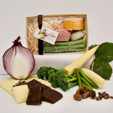 Chocolate Vegetables 5 A Day Gift Box