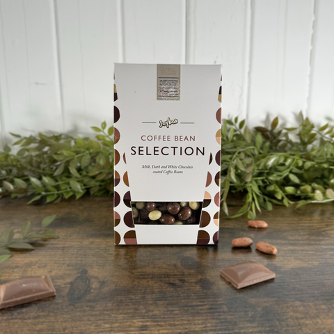 Joybox Coffee Beans Coated in White, Milk and Dark Chocolate