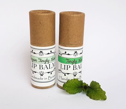 Tingly Herbal Mint 🌿 Cacao Butter Lip Balm