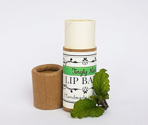 Tingly Herbal Mint 🌿 Cacao Butter Lip Balm