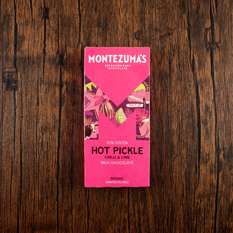 Hot Pickle Milk Chocolate with Chilli & Lime